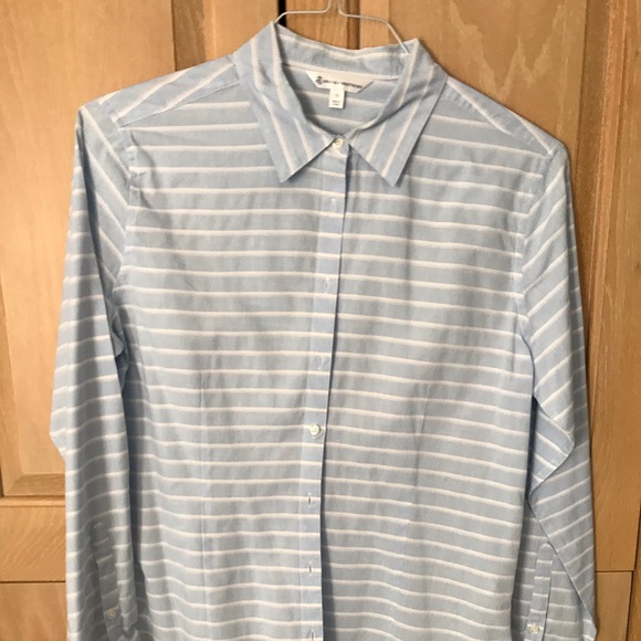 Brooks Brothers Tops - Brooks Brothers Light Blue Button-front Blouse Size 10